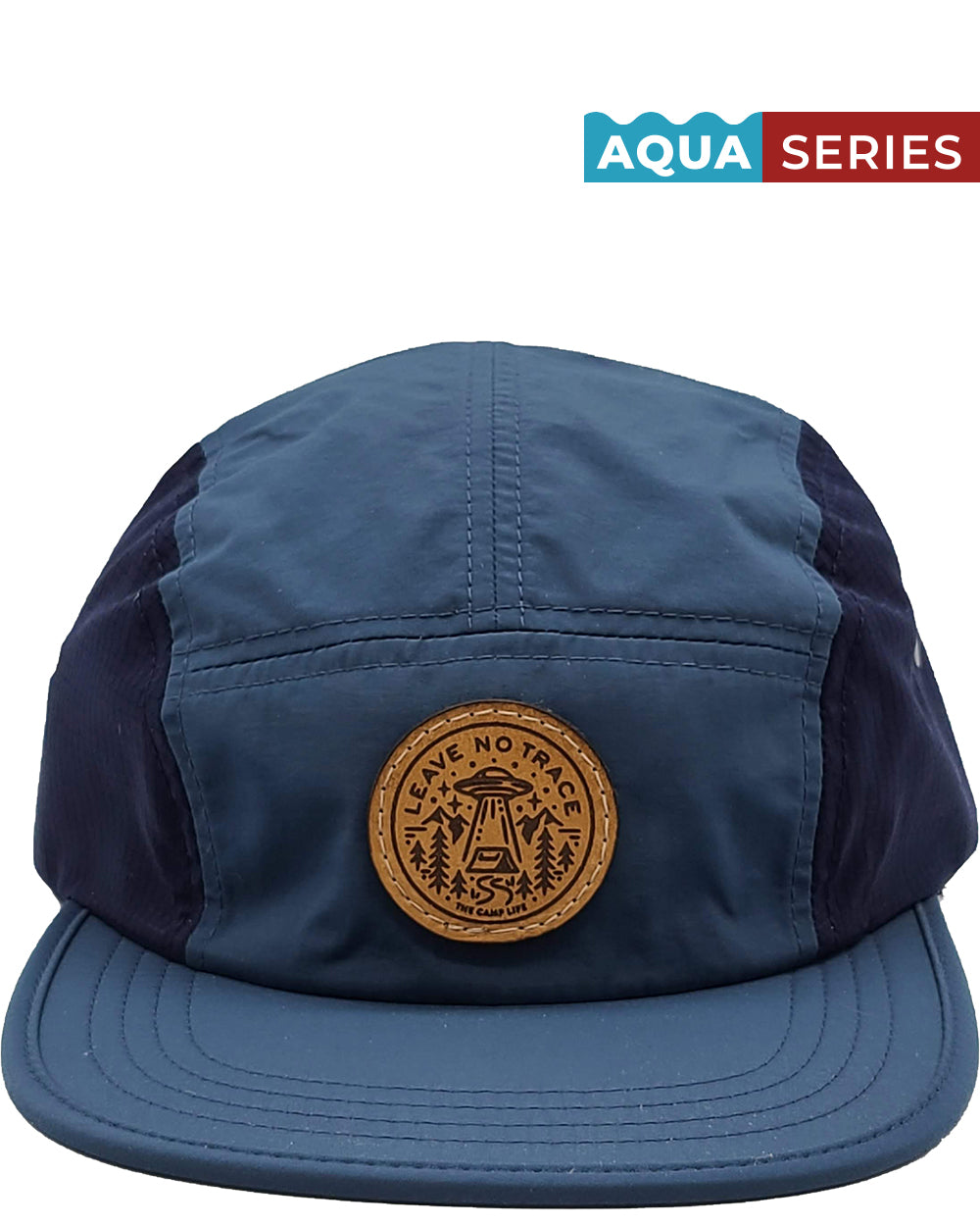 Tillak Vista Hat, Lightweight Nylon 5 Panel Cap With Snap Closure And Laser-Cut Ventilation (Black