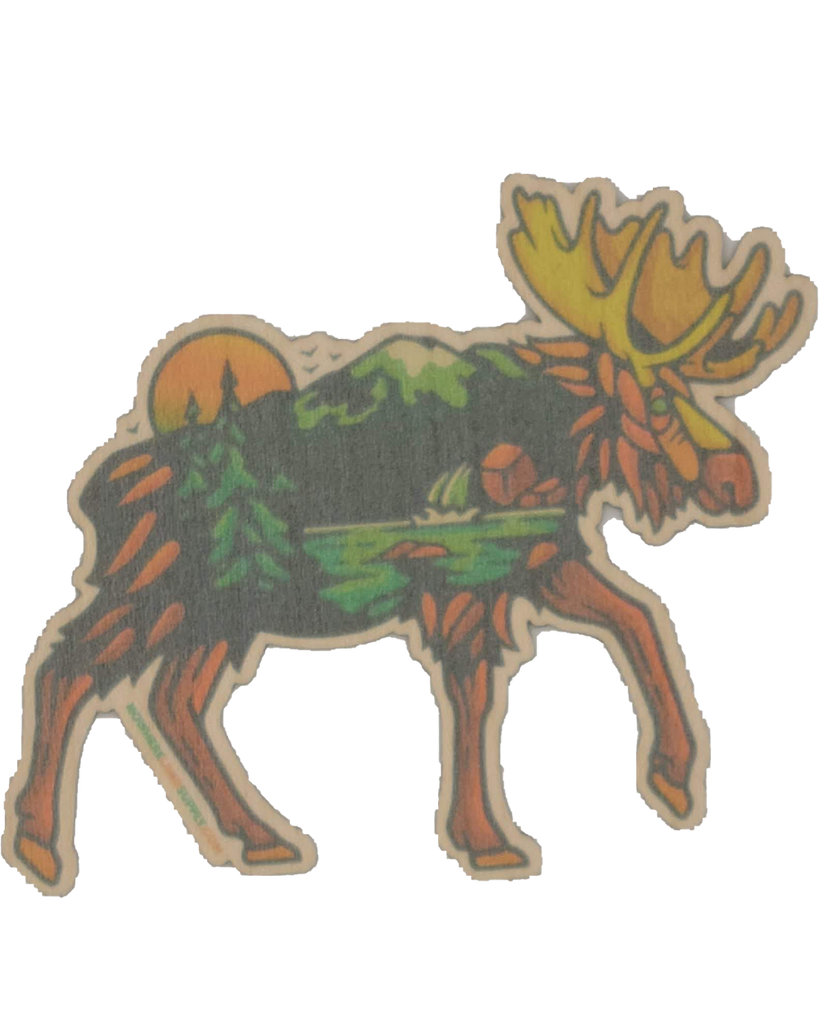 Moose Wood Sticker Dust City Nowhere Land Ecosticker VanLife