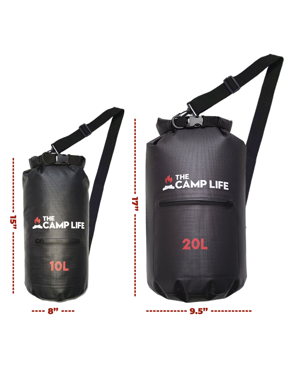 Dry Bags 10L / 20L - Waterproof storage for camping, kayaking, & fishing –  The Camp Life